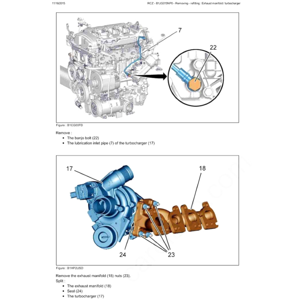 PEUGEOT RCZ 2009-2015 Full Manual Set – Repair & Maintenance Manual