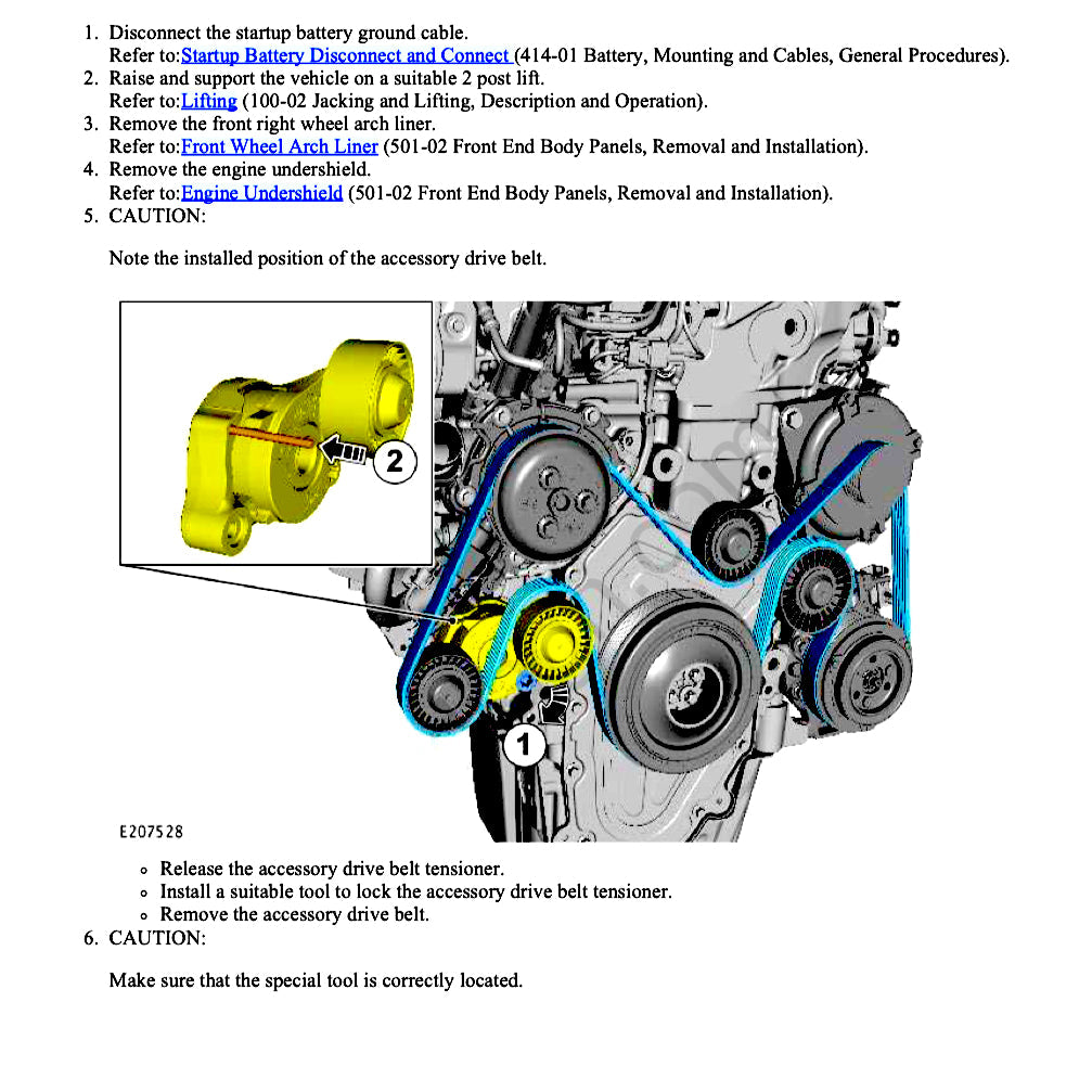 JAGUAR E-PACE X540 Service Workshop Manual (2017and)