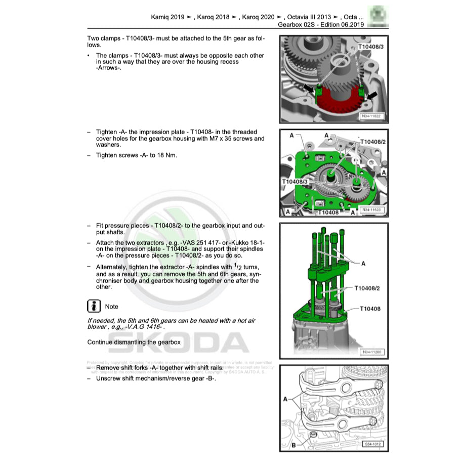 SKODA KAMIQ NW5 2019+ Full Manual Set – Repair & Maintenance Manual