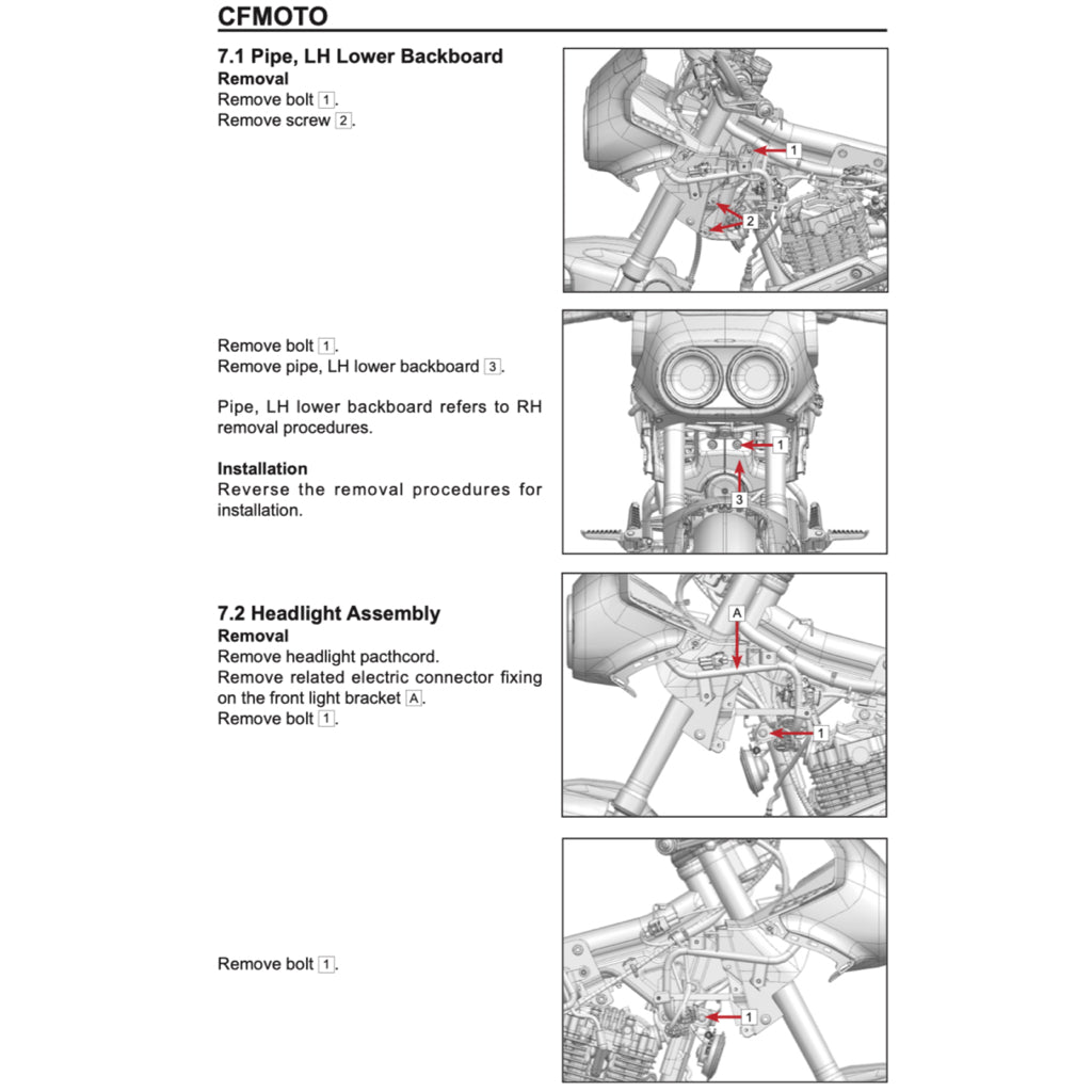 CFMOTO PAPIO XO CF125-8 2023+ Full Manual Set – Repair & Maintenance Manual and Spare Parts Catalog and User Handbook