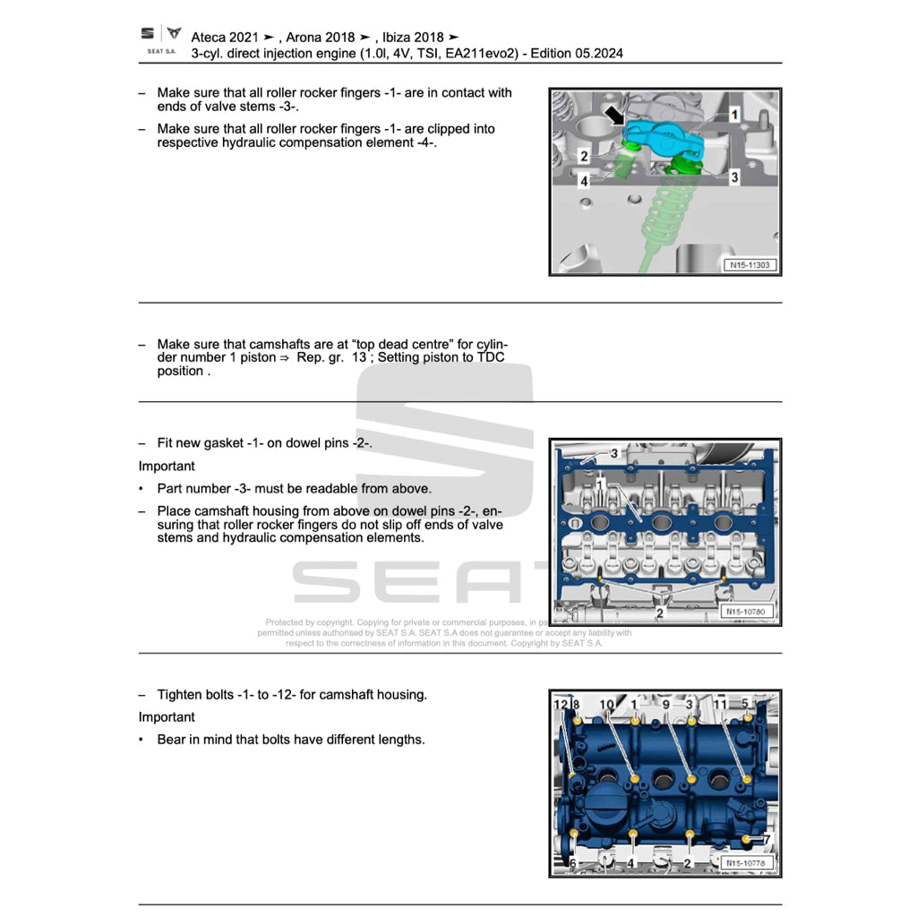 SEAT ARONA KJ7 2017+ Full Manual Set – Repair & Maintenance Manual