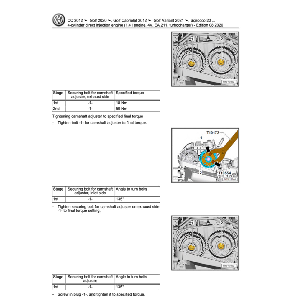 VW T-ROC A11 2017+ Full Manual Set – Repair & Maintenance Manual