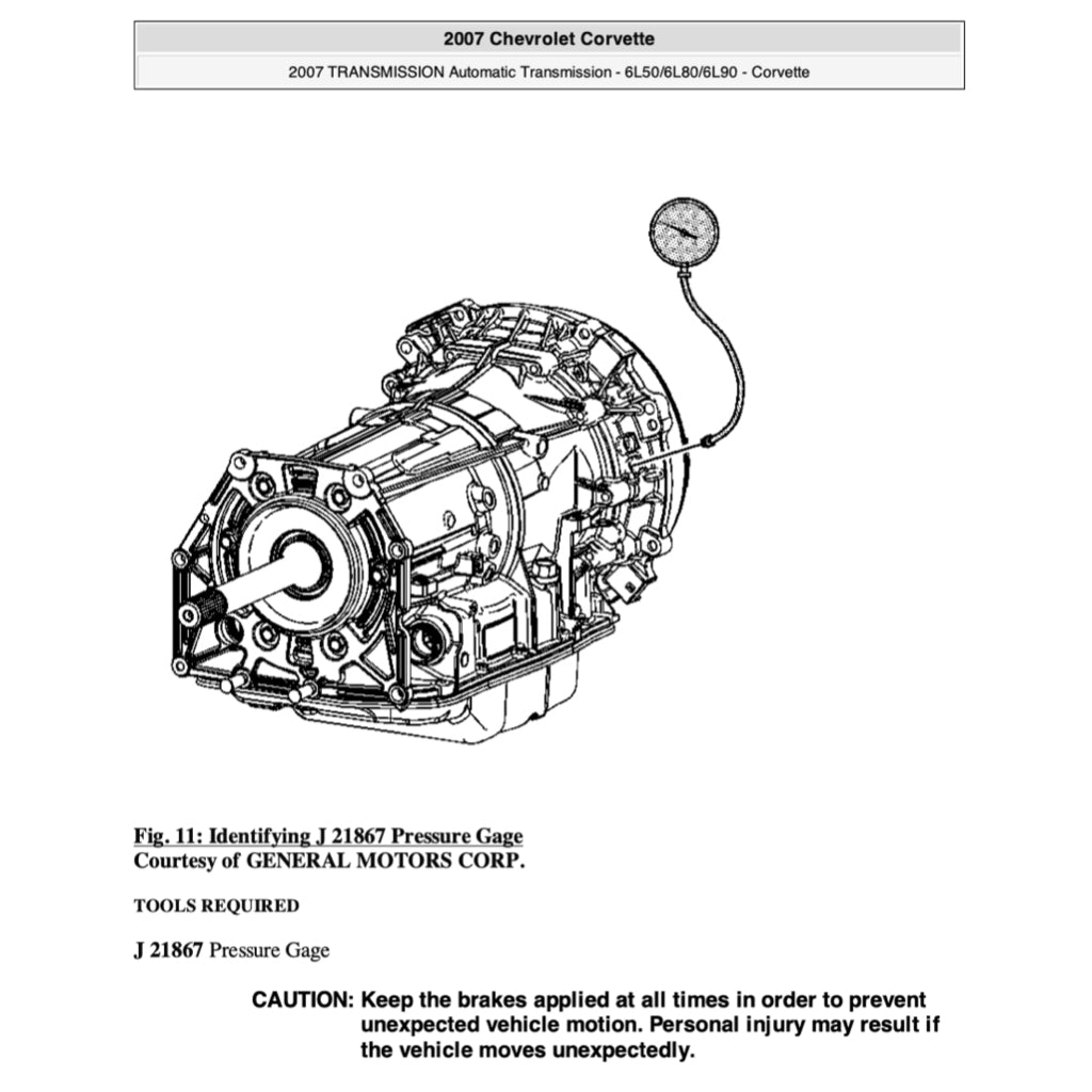 CHEVROLET CORVETTE C6 / Z06 2005-2013 Full Manual Set – Repair & Maintenance Manual
