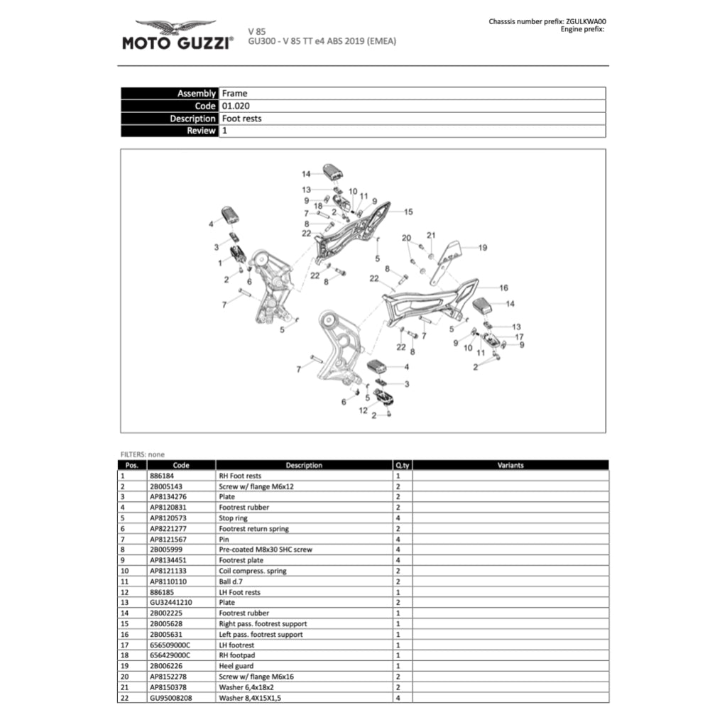 MOTO GUZZI V85TT 850 2019+ Full Manual Set – Repair & Maintenance Manual and Spare Parts Catalog and User Handbook