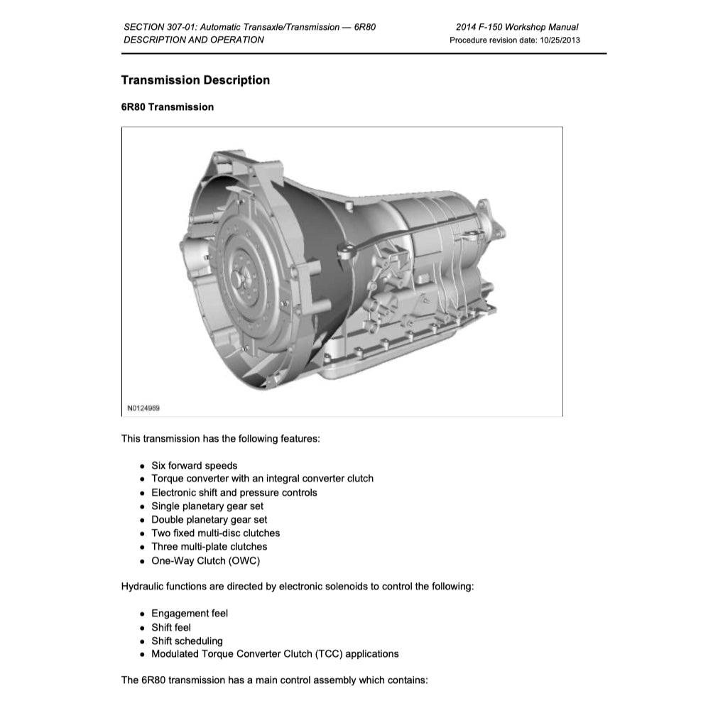 FORD F150 F-150 P415 2009-2014 Full Manual Set – Repair & Maintenance Manual