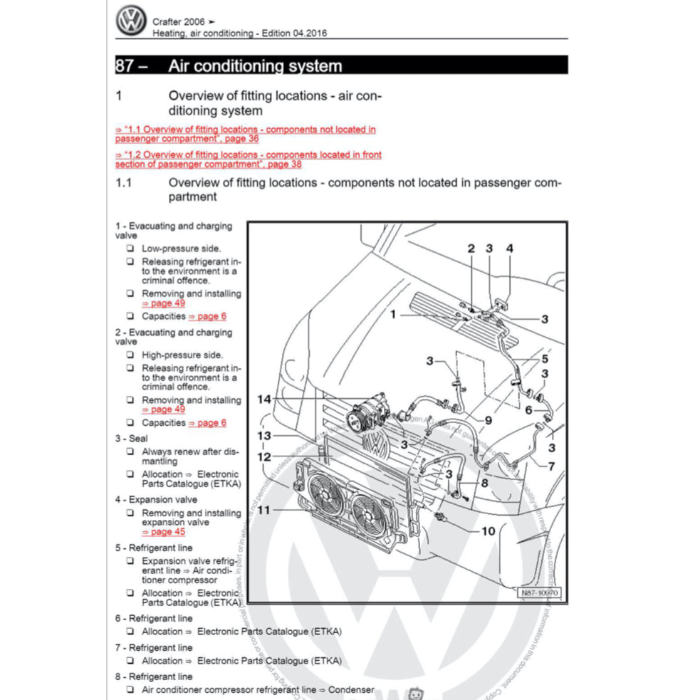 VW CRAFTER 2E/2F 2006-2017 Full Manual Set – Repair & Maintenance Manual