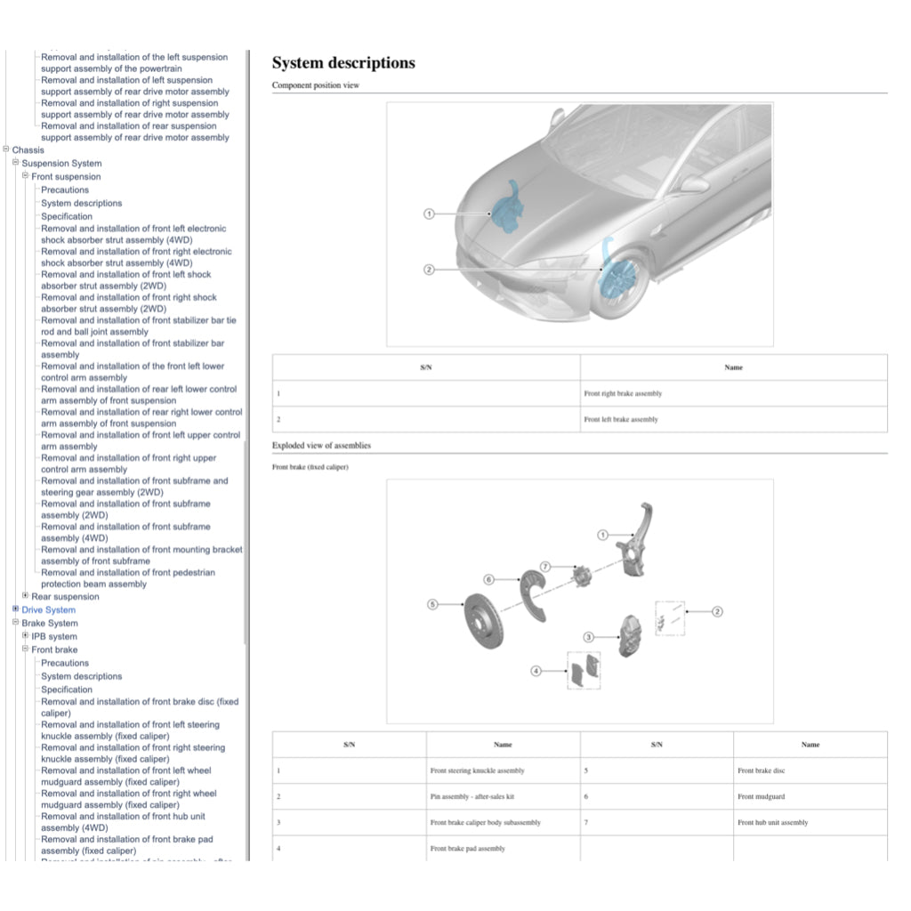 BYD SEAL EV 2022+ Full Manual Set – Repair & Maintenance Manual