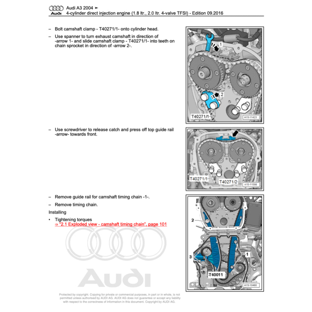 Audi A3 8P 2003-2012 Full Manual Set – Repair & Maintenance Manual