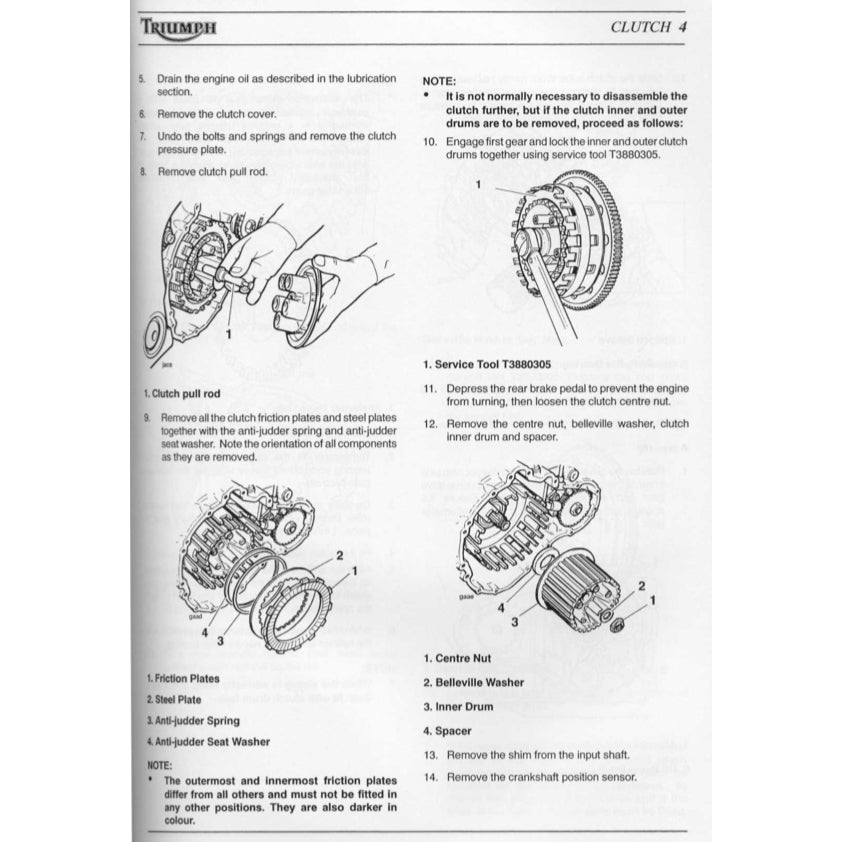 TRIUMPH SPRINT ST / RS 1999-2004 Full Manual Set – Repair & Maintenance Manual and User Handbook