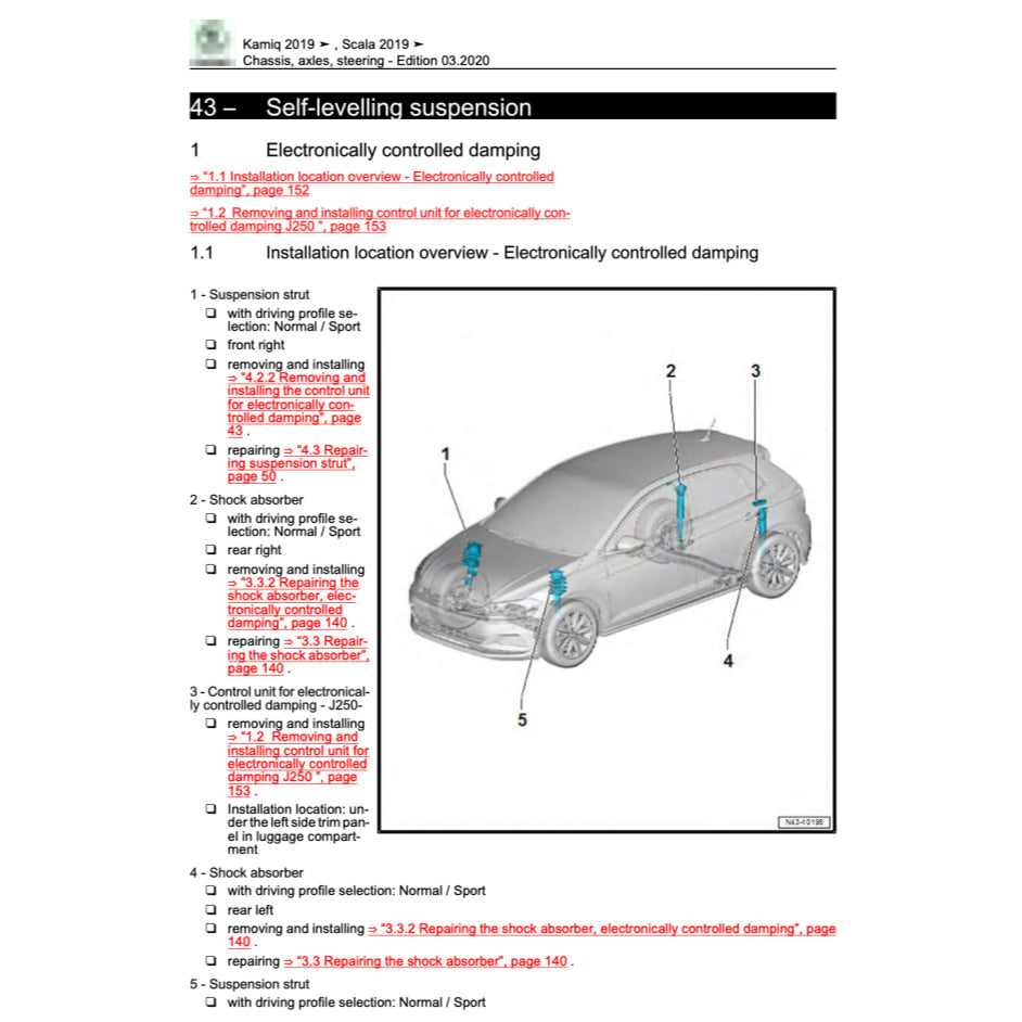 SKODA KAMIQ NW5 2019+ Full Manual Set – Repair & Maintenance Manual