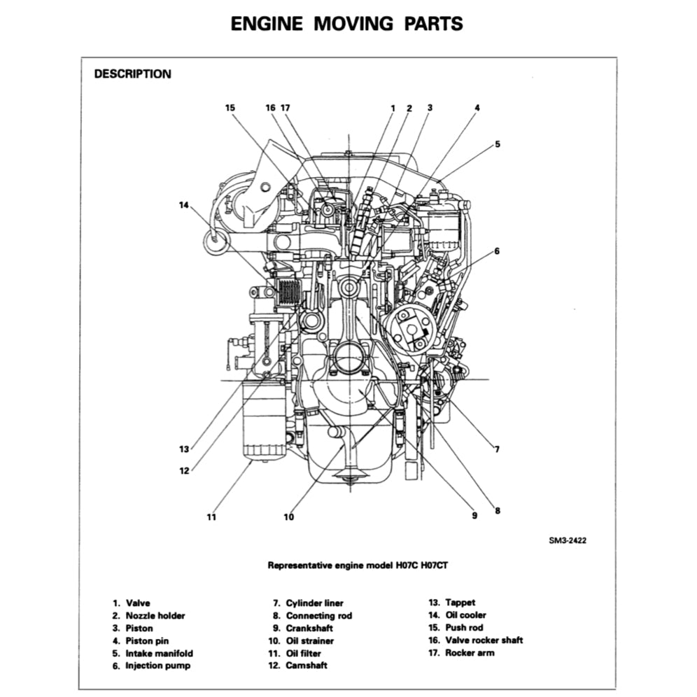 HINO ENGINE H07C H07C-T H07CT SERVICE REPAIR MANUAL