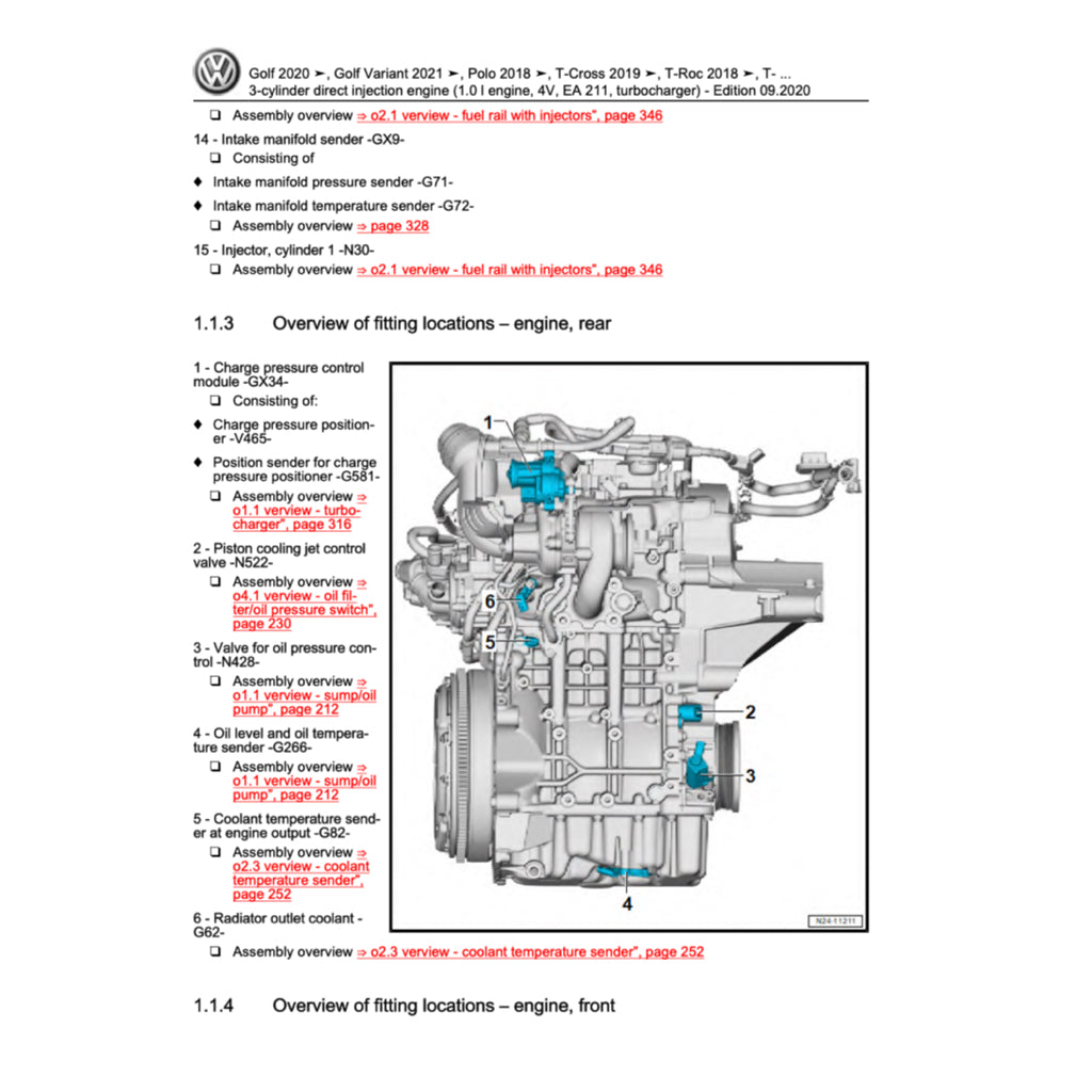 VW T-ROC A11 2017+ Full Manual Set – Repair & Maintenance Manual