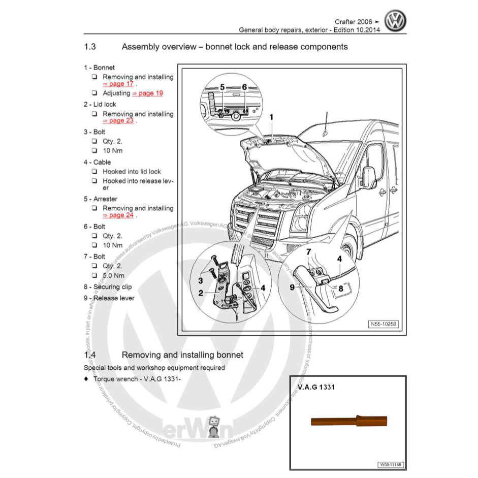 VW CRAFTER 2E/2F 2006-2017 Full Manual Set – Repair & Maintenance Manual