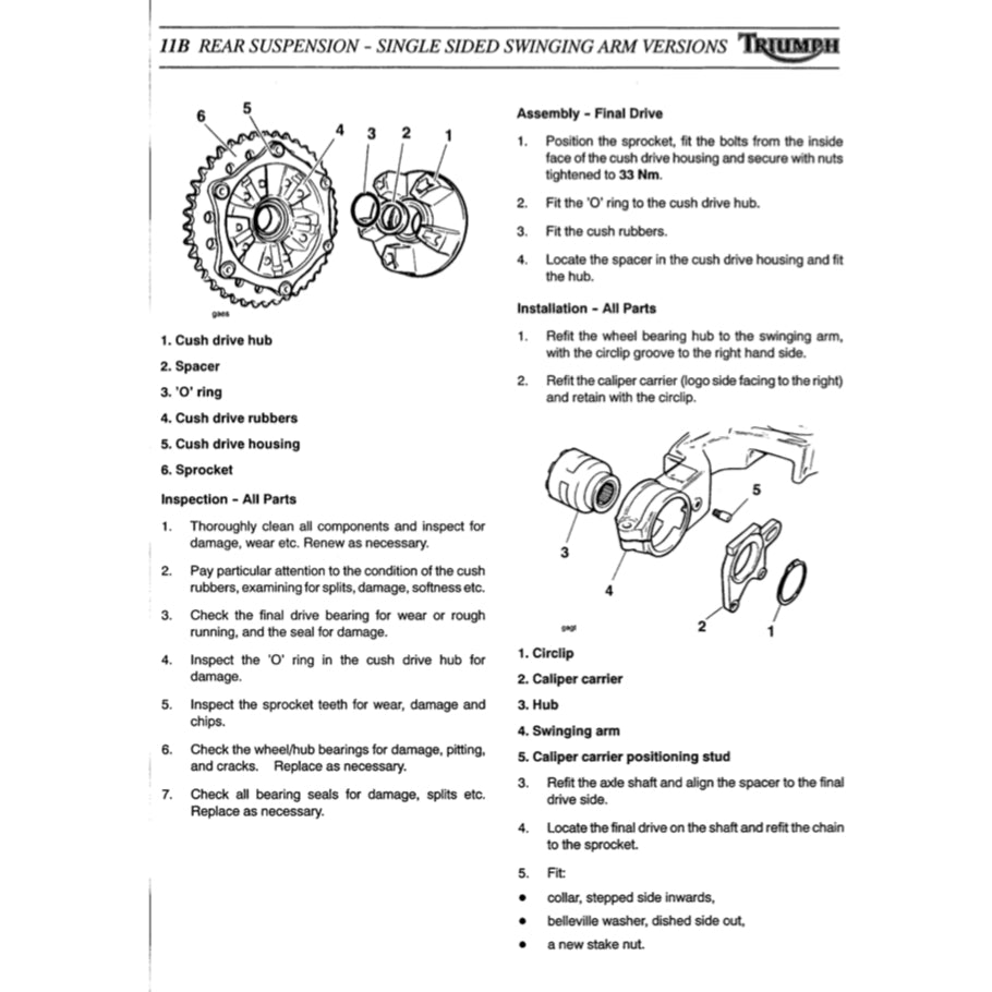 TRIUMPH SPEED TRIPLE 2002-2004 Full Manual Set – Repair & Maintenance Manual and User Handbook