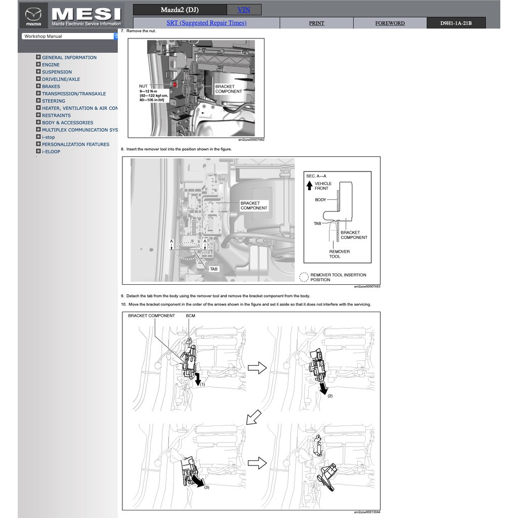 MAZDA 2 DJ 2015-2022 Full Manual Set – Repair & Maintenance Manual