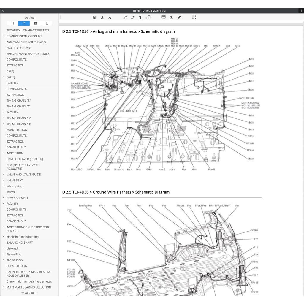 HYUNDAI GRAND STAREX H1 TQ 2007-2021 Full Manual Set – Repair & Maintenance Manual