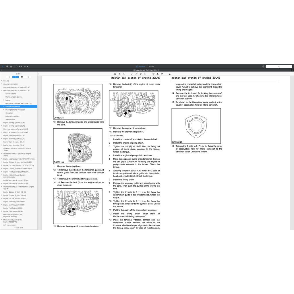 MAXUS G10 2016-2023 Full Manual Set – Repair & Maintenance Manual