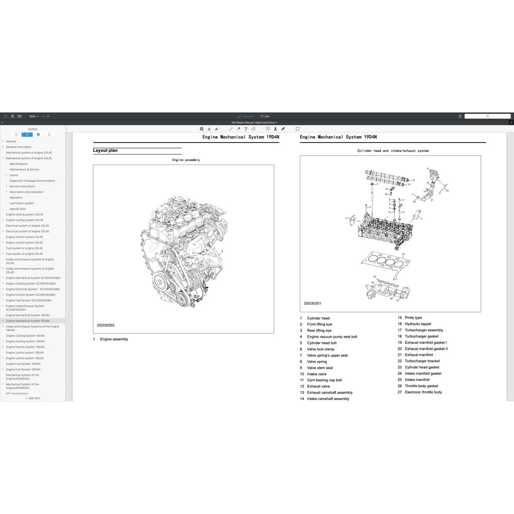 MAXUS G10 2016-2023 Full Manual Set – Repair & Maintenance Manual