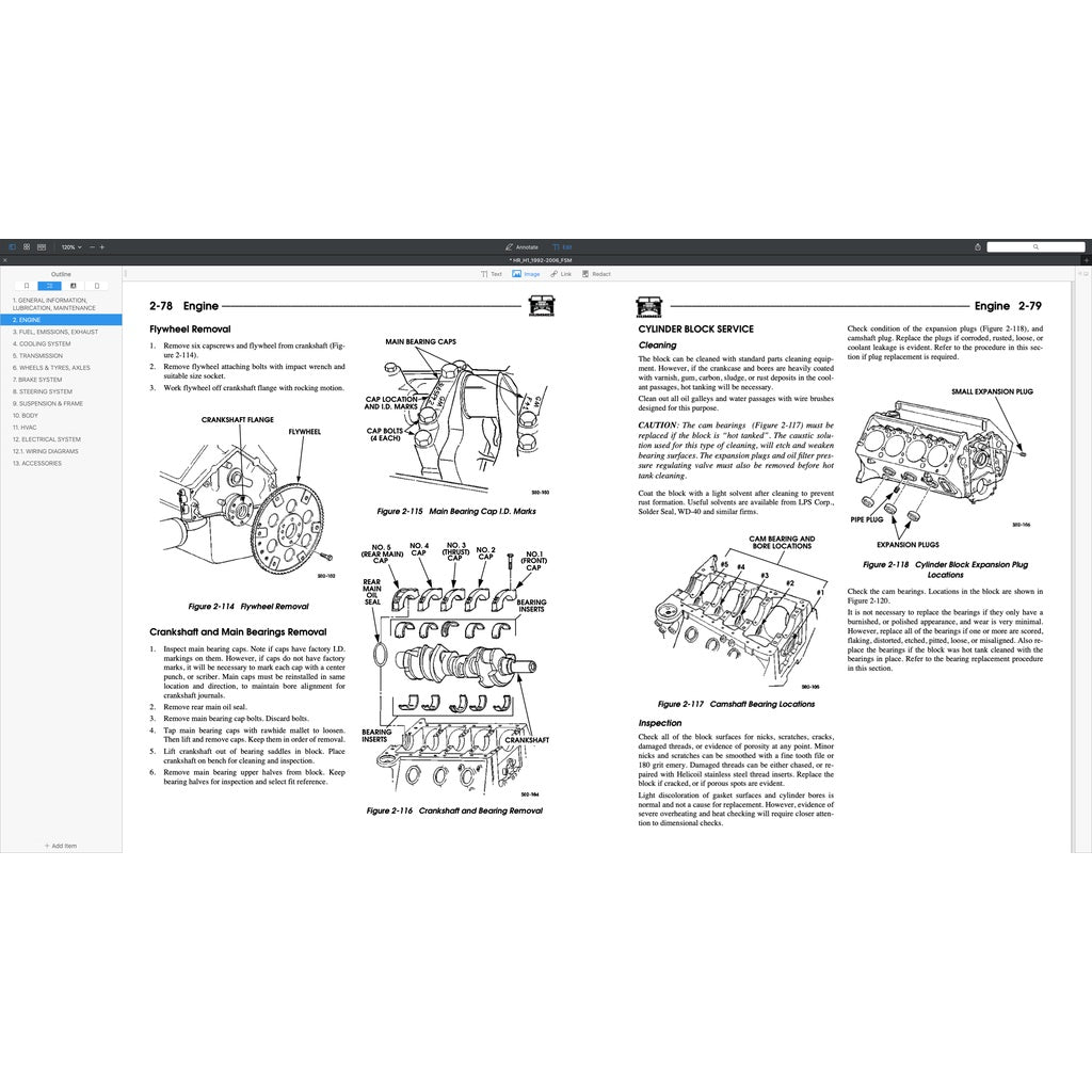 HUMMER H1 1992-2006 Full Manual Set – Repair & Maintenance Manual