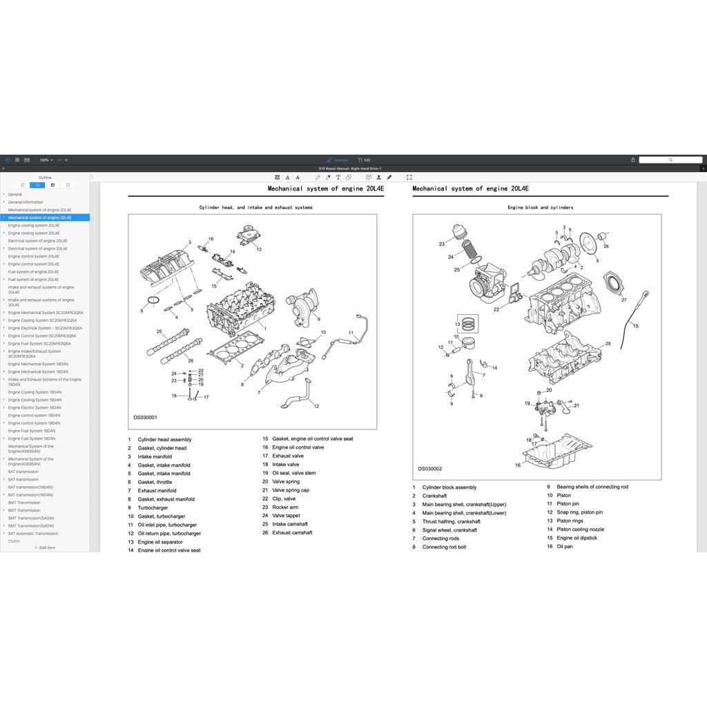 MAXUS G10 2016-2023 Full Manual Set – Repair & Maintenance Manual