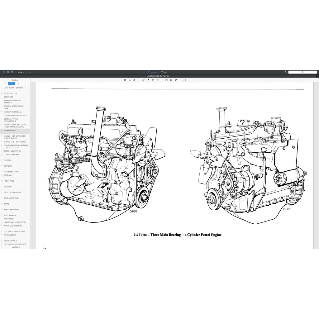 LAND ROVER SERIES III 88/109 1971-1985 Full Manual Set – Repair & Maintenance Manual and Spare Parts Catalog
