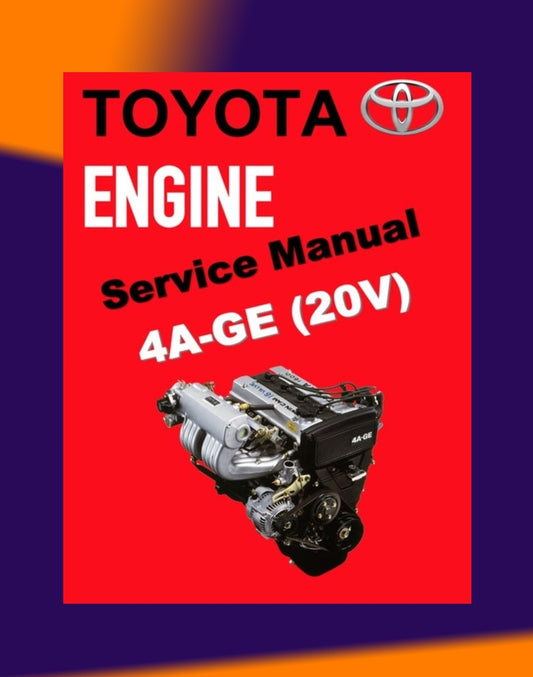 4AGE TOYOTA ENGINE 4A-GE 20V Full Manual Set – "BLACKTOP" Repair & Maintenance Manual and DIAGNOSTIC MANUAL and WIRING DIAGRAMS/ECU PINOUTS