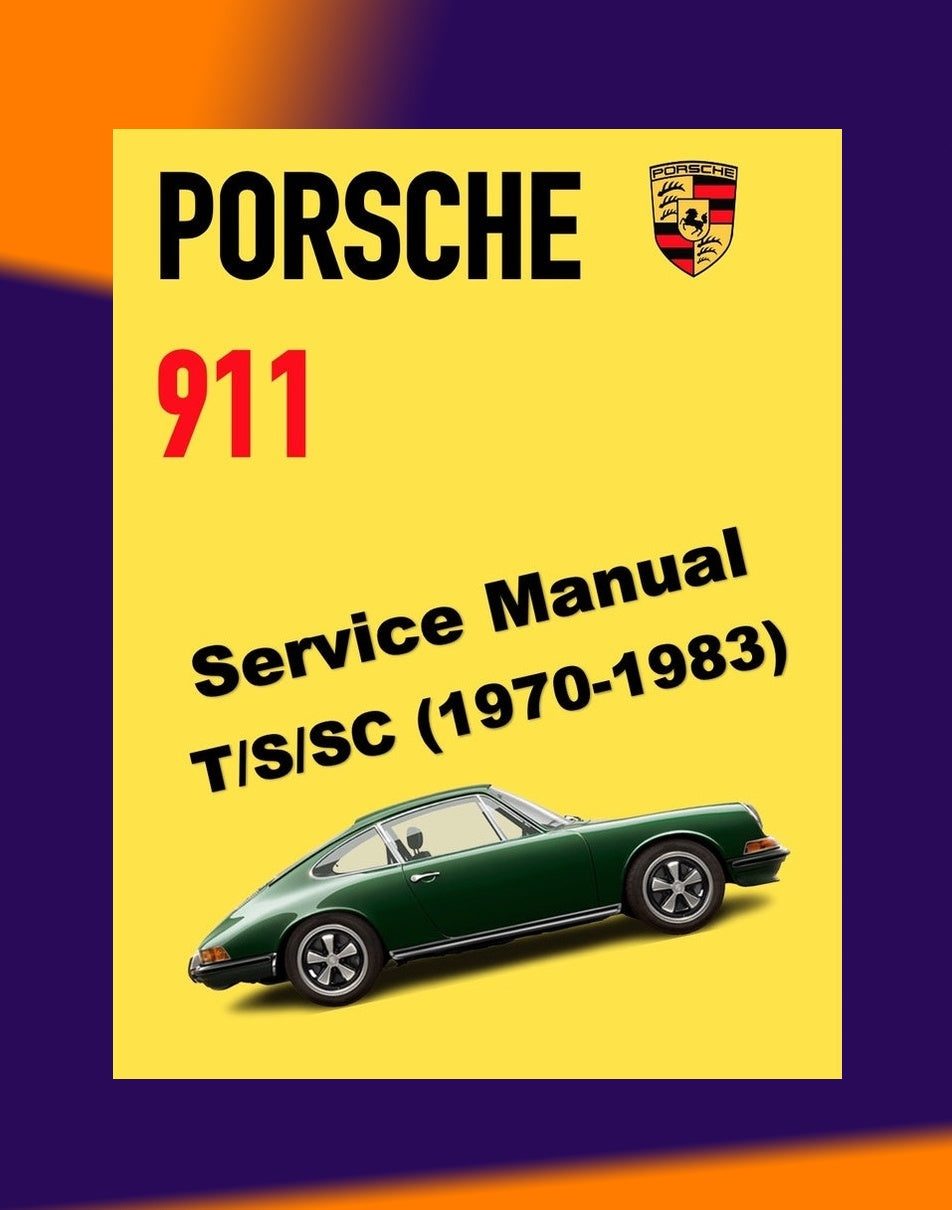 PORSCHE 911 1970-1983 Full Manual Set – Repair & Maintenance Manual and Spare Parts Catalog