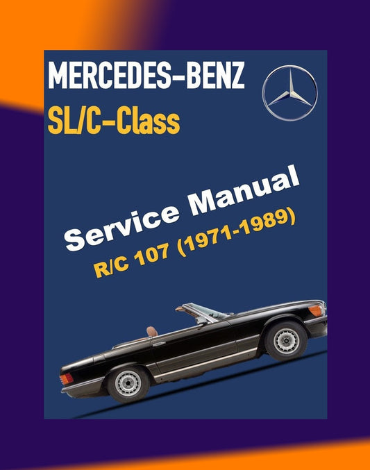 MERCEDES-BENZ R/C107 1971-1989 Full Manual Set – Repair & Maintenance Manual
