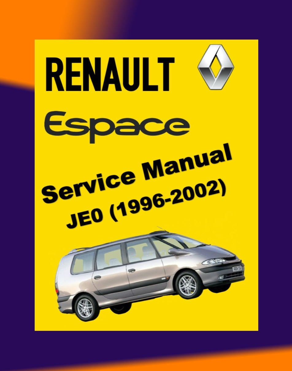 RENAULT ESPACE 3 1996-2002 Full Manual Set – Repair & Maintenance Manual