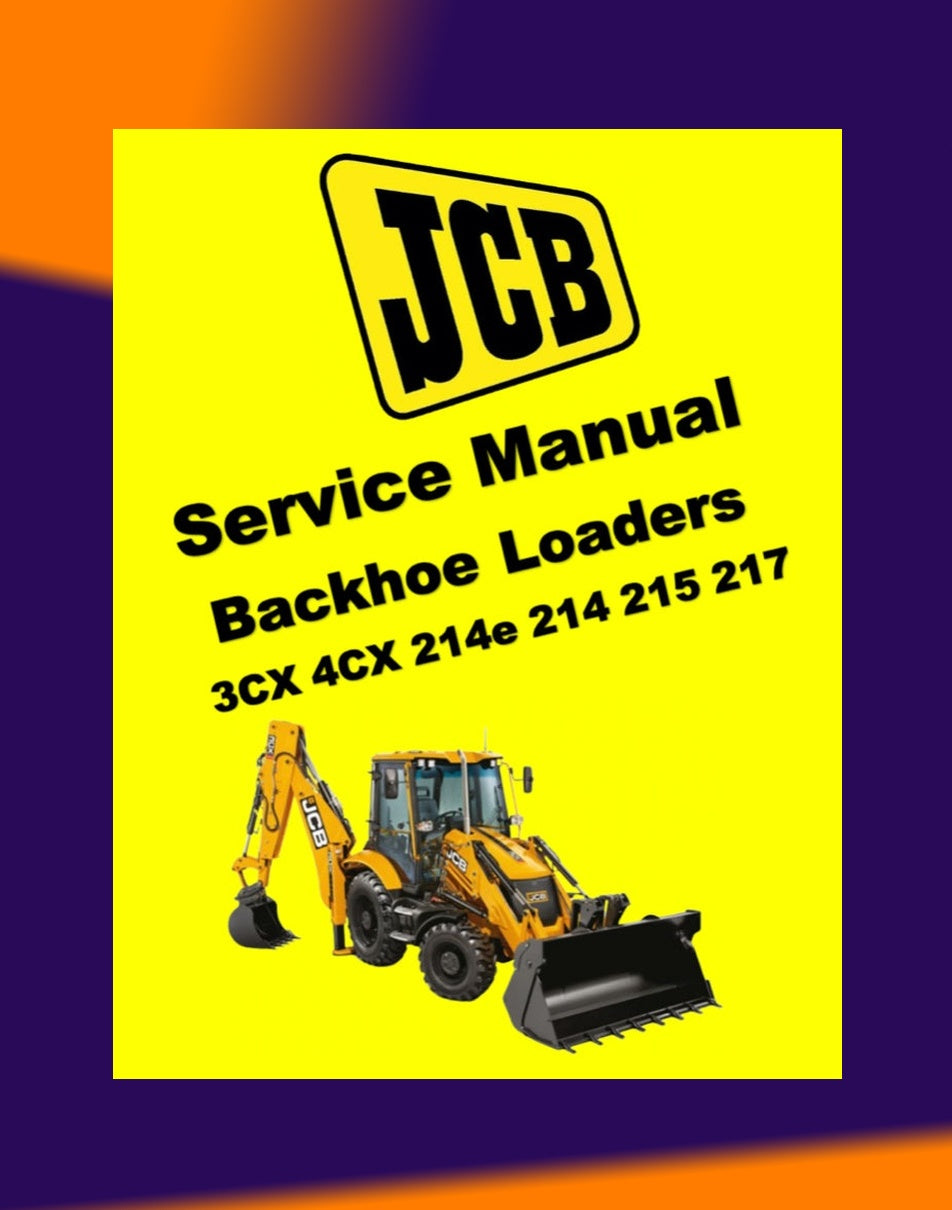 JCB BACKHOE LOADERS 3CX 4CX 214e 214 215 217 Workshop Repair Manual