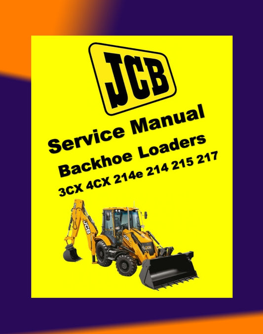 JCB BACKHOE LOADERS 3CX 4CX 214e 214 215 217 Workshop Repair Manual