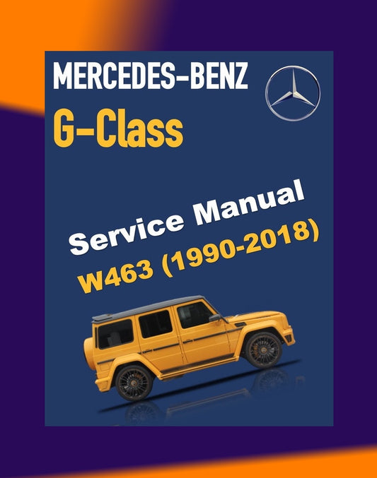 MERCEDES BENZ G-CLASS W463 1990-2018 Full Manual Set – Repair & Maintenance Manual
