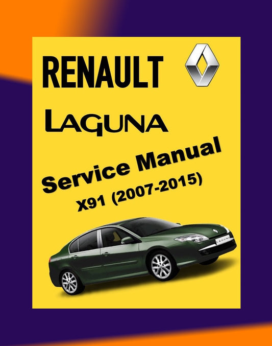 RENAULT LAGUNA III 2007-2015 Full Manual Set – Repair & Maintenance Manual