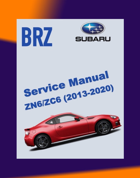 SUBARU BRZ 2013-2020 Full Manual Set – Repair & Maintenance Manual