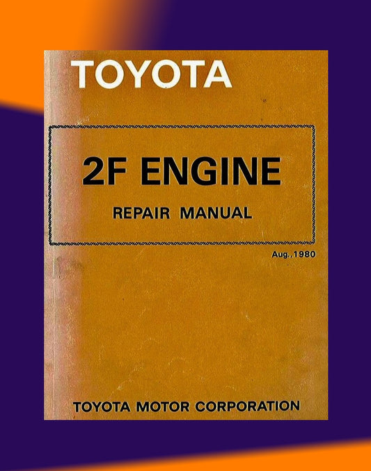 [CLASSIC] TOYOTA "F" SERIES ENGINE 1975-1988 Full Manual Set – REPAIR MANUAL