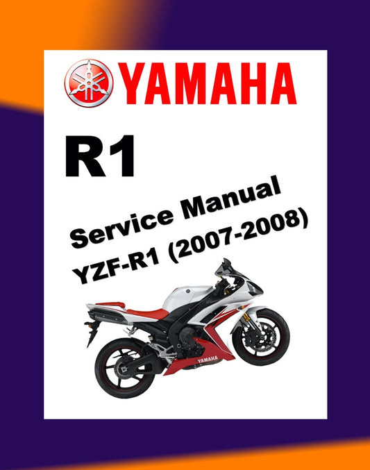 YAMAHA YZF-R1 2007-2008 Full Manual Set – Repair & Maintenance Manual and Spare Parts Catalog and User Handbook