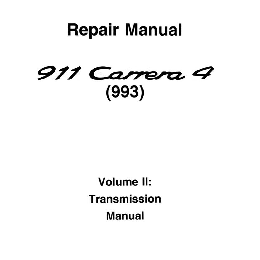 PORSCHE 911 993 1994-1998 Full Manual Set – Repair & Maintenance Manual and Spare Parts Catalog