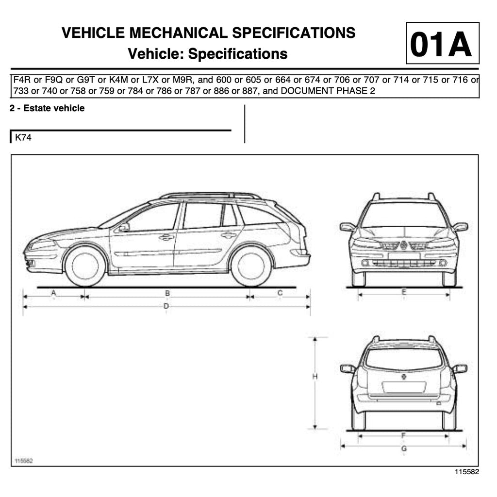 RENAULT LAGUNA II 2000-2007 Full Manual Set – Repair & Maintenance Manual