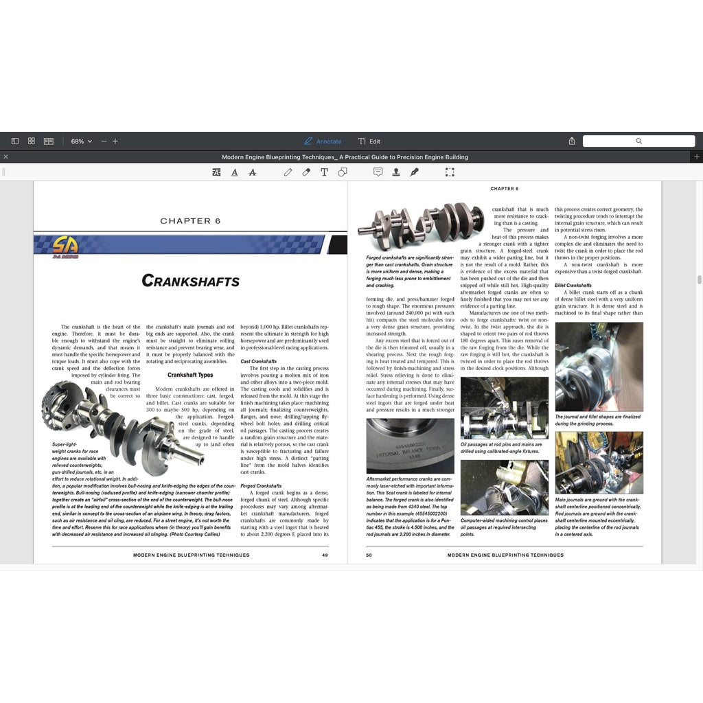 Modern Engine Blueprinting Techniques: A Practical Guide to Precision Engine Blueprinting - Pro Series - SA251