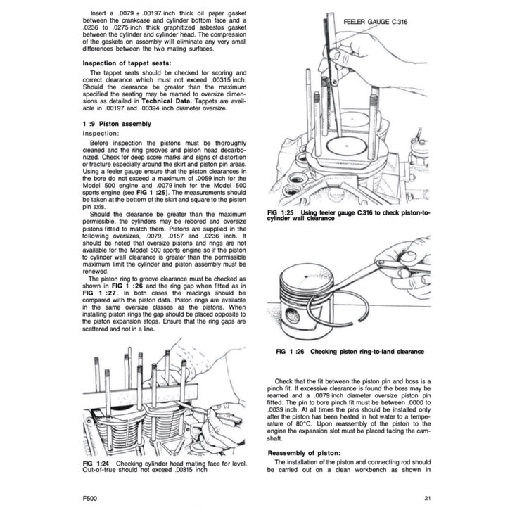 FIAT 500 D/F/L 1957-1974 Full Manual Set – Repair & Maintenance Manual and OWNER's MANUAL