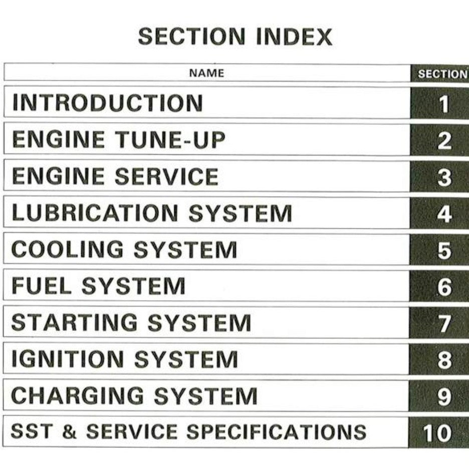 [CLASSIC] TOYOTA "F" SERIES ENGINE 1975-1988 Full Manual Set – REPAIR MANUAL