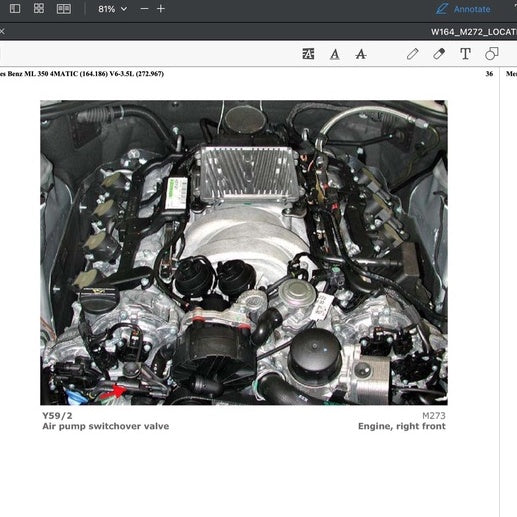 MERCEDES BENZ W164 M272 2005-2011 Full Manual Set – Repair & Maintenance Manual