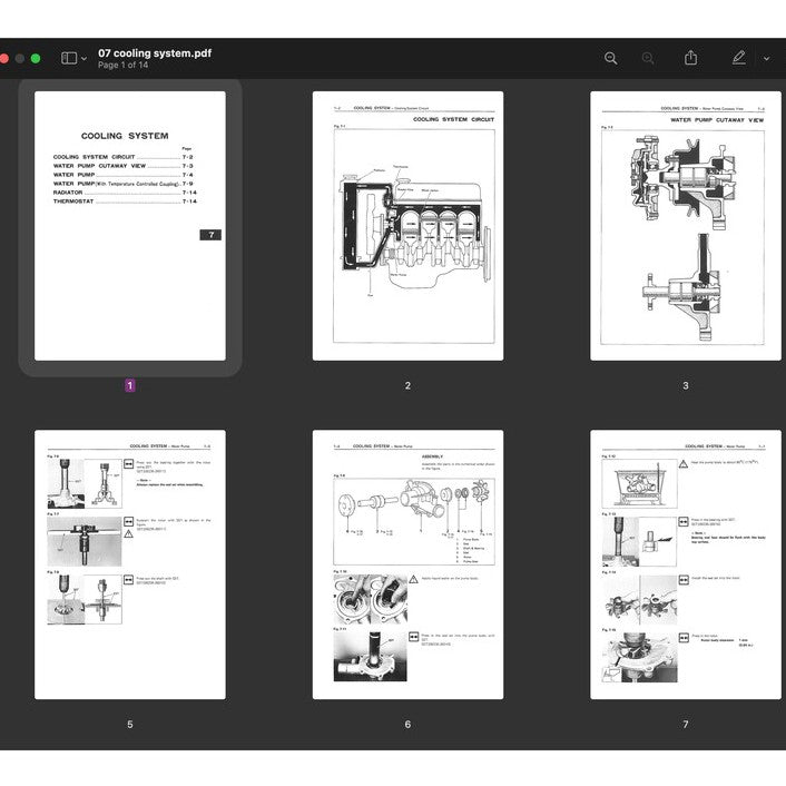 [CLASSIC] TOYOTA "T" SERIES ENGINE 1978-1988 Full Manual Set – REPAIR MANUAL