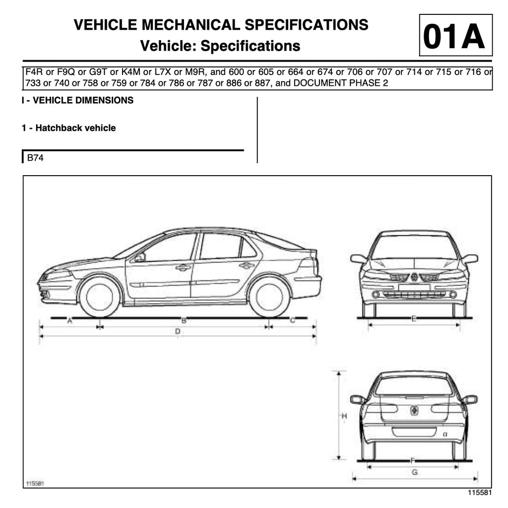 RENAULT LAGUNA II 2000-2007 Full Manual Set – Repair & Maintenance Manual