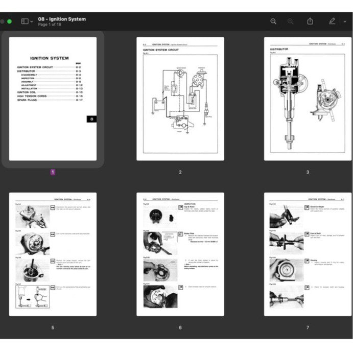 [CLASSIC] TOYOTA "4M" ENGINE 1977-1986 Full Manual Set – REPAIR MANUAL