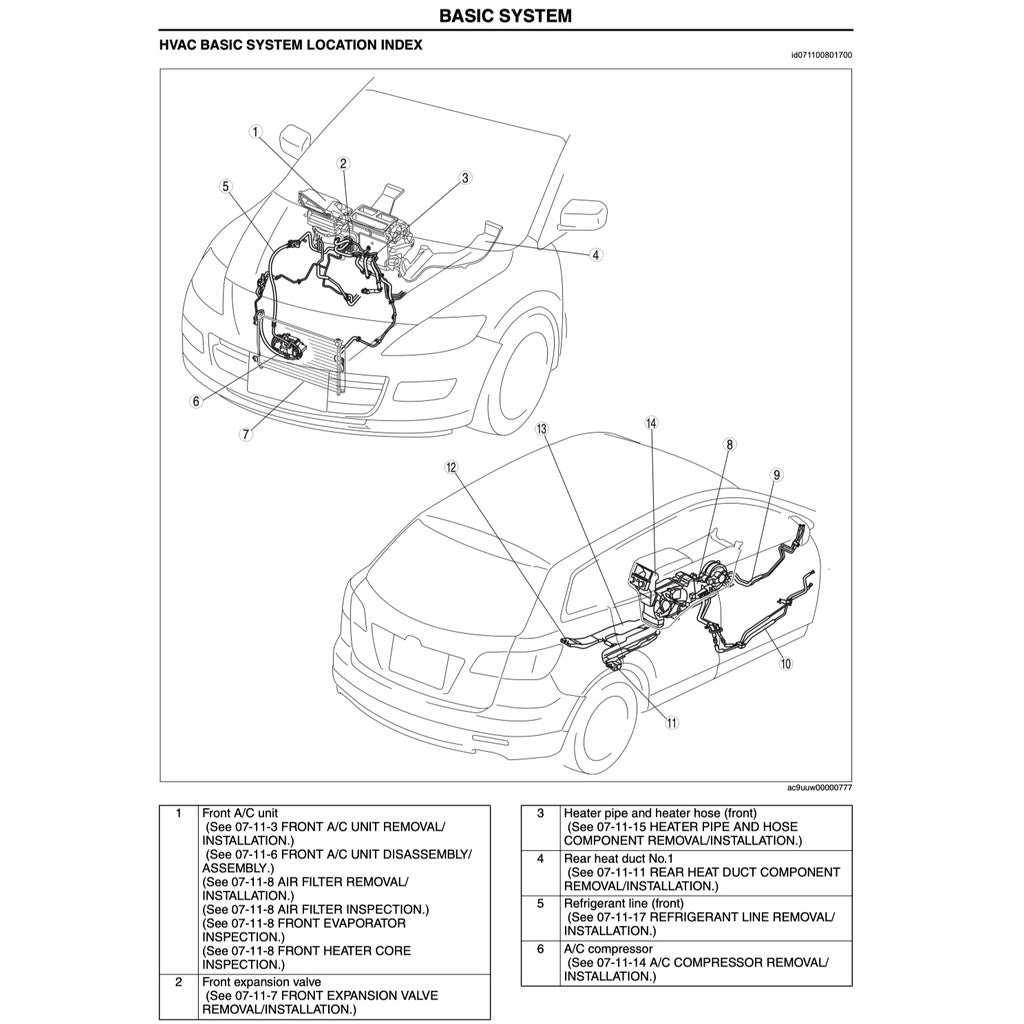 MAZDA CX-9 TB 2007-2015 Full Manual Set – Repair & Maintenance Manual