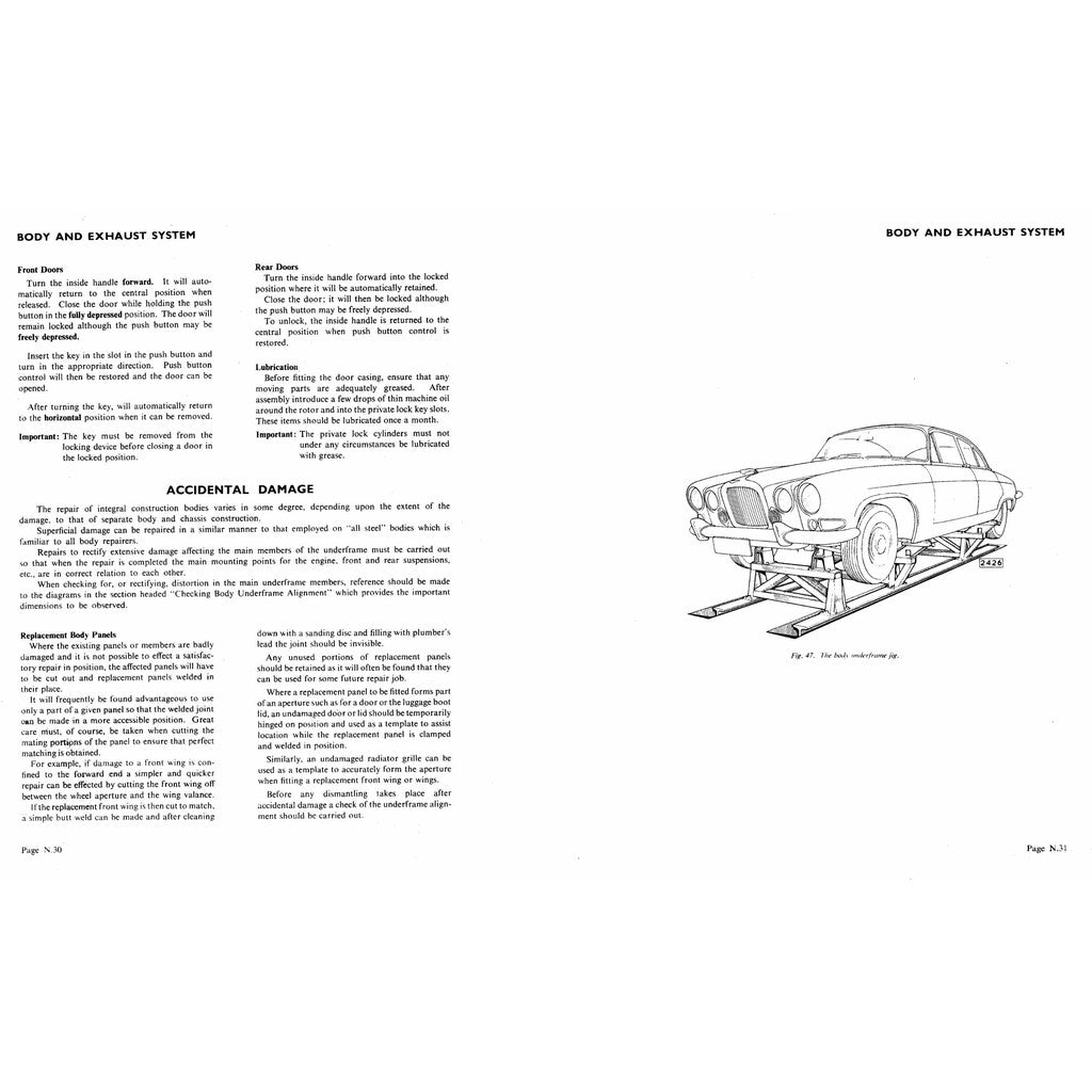 JAGUAR MKX10 1961-1970 Full Manual Set – FACTORY WORKSHOP REPAIR SERVICE OPERATIONS MANUAL