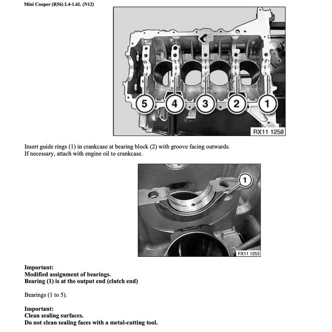 MINI COOPER R55/56/57 N12 2006-2012 Full Manual Set – ENGINE Repair & Maintenance Manual and COMPONENT LOCATIONand WIRING