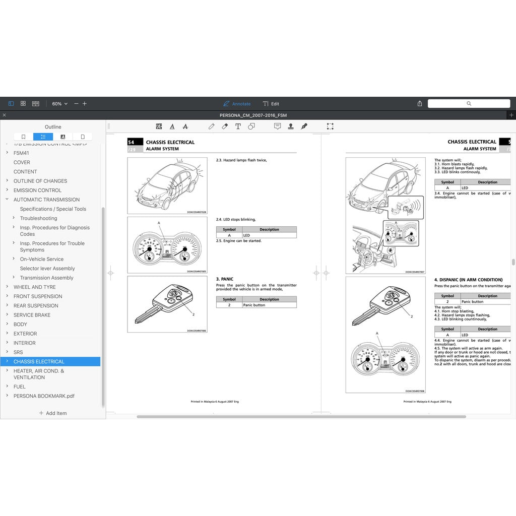 PROTON PERSONA CM 2008-2016 Full Manual Set – Repair & Maintenance Manual