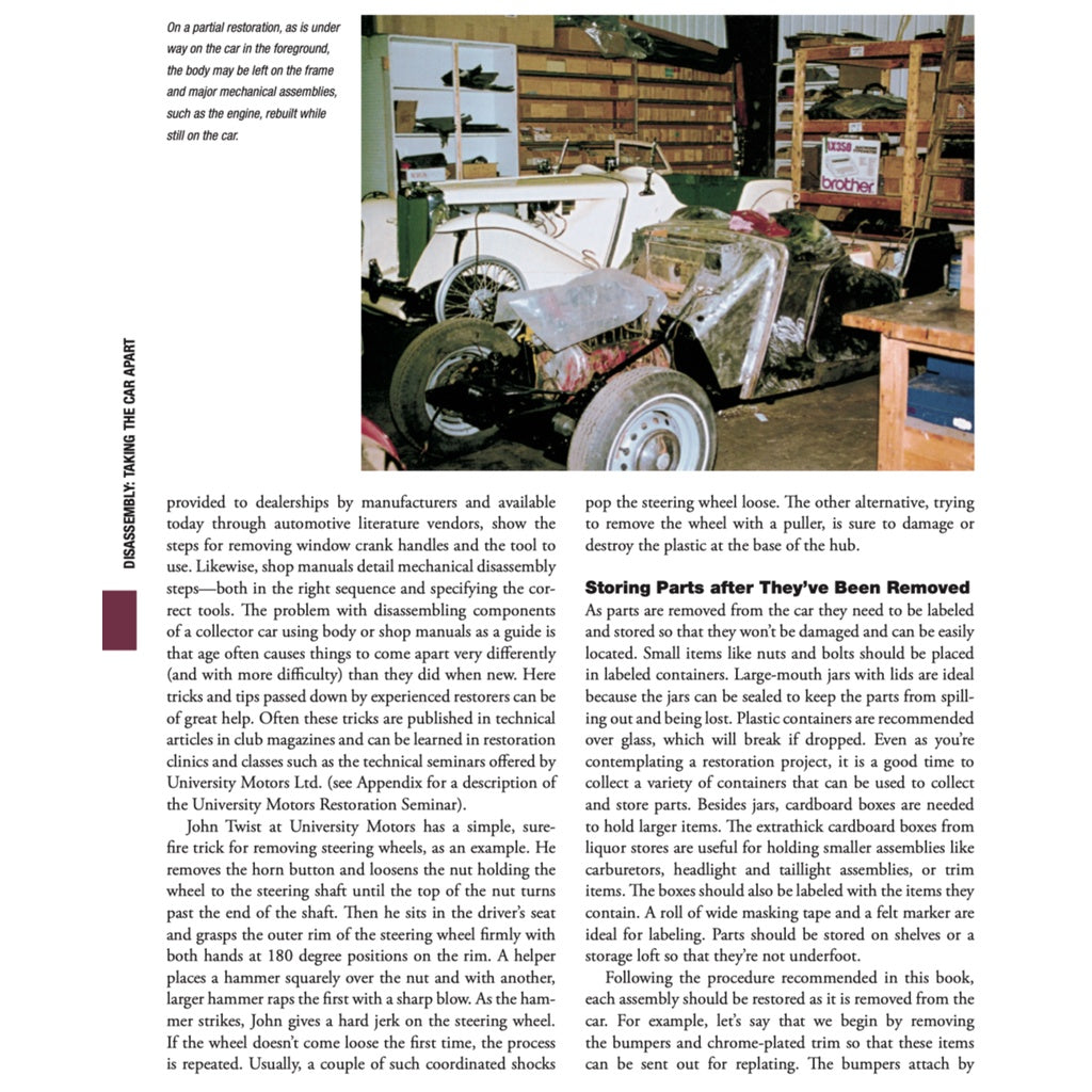 HOW TO RESTORE YOUR COLLECTOR CAR 2009 Full Manual Set – - MOTORBOOKS WORKSHOP